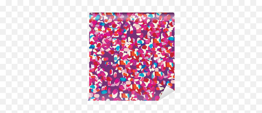 Cool Confetti Abstract Seamless Background Wall Mural Emoji,Cool Background Png