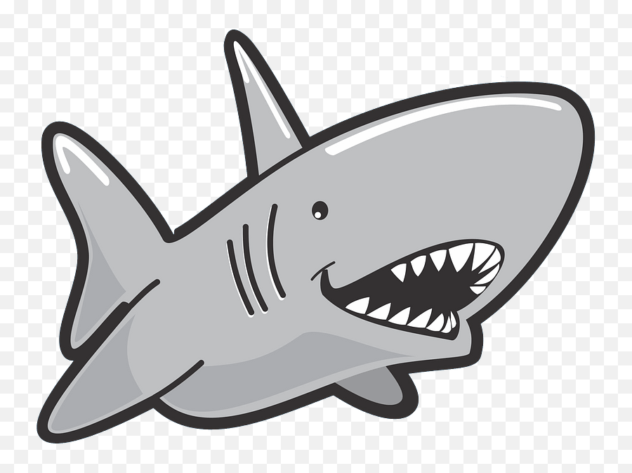 Cute Shark Clipart - Shark Animated Emoji,Shark Clipart
