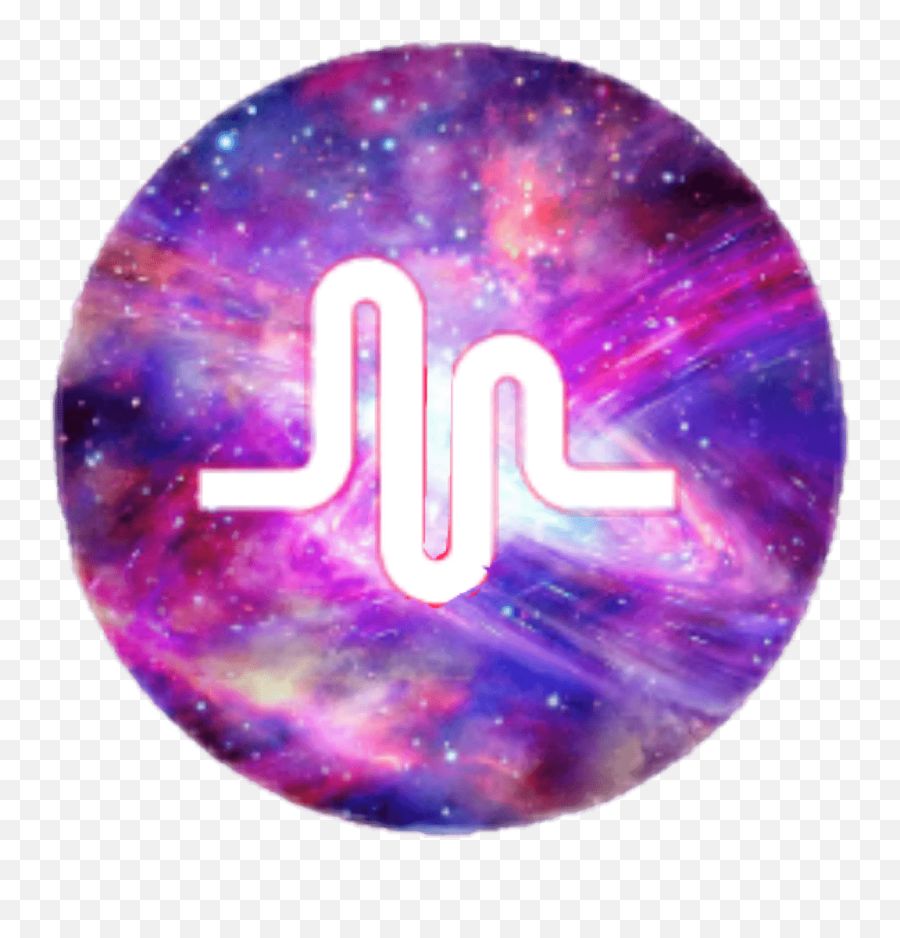 Logo Musically Sticker - Logo Galaxy Cute Musically Emoji,Musically Logo