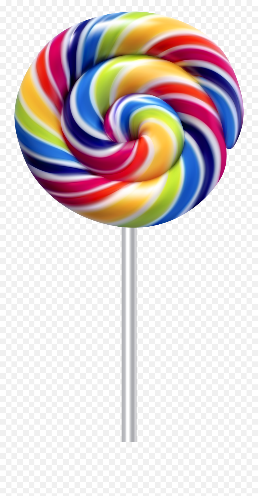Rainbow Lollipop Png Transparent Image - Lollipop Candy Transparent Background Emoji,Lollipop Png