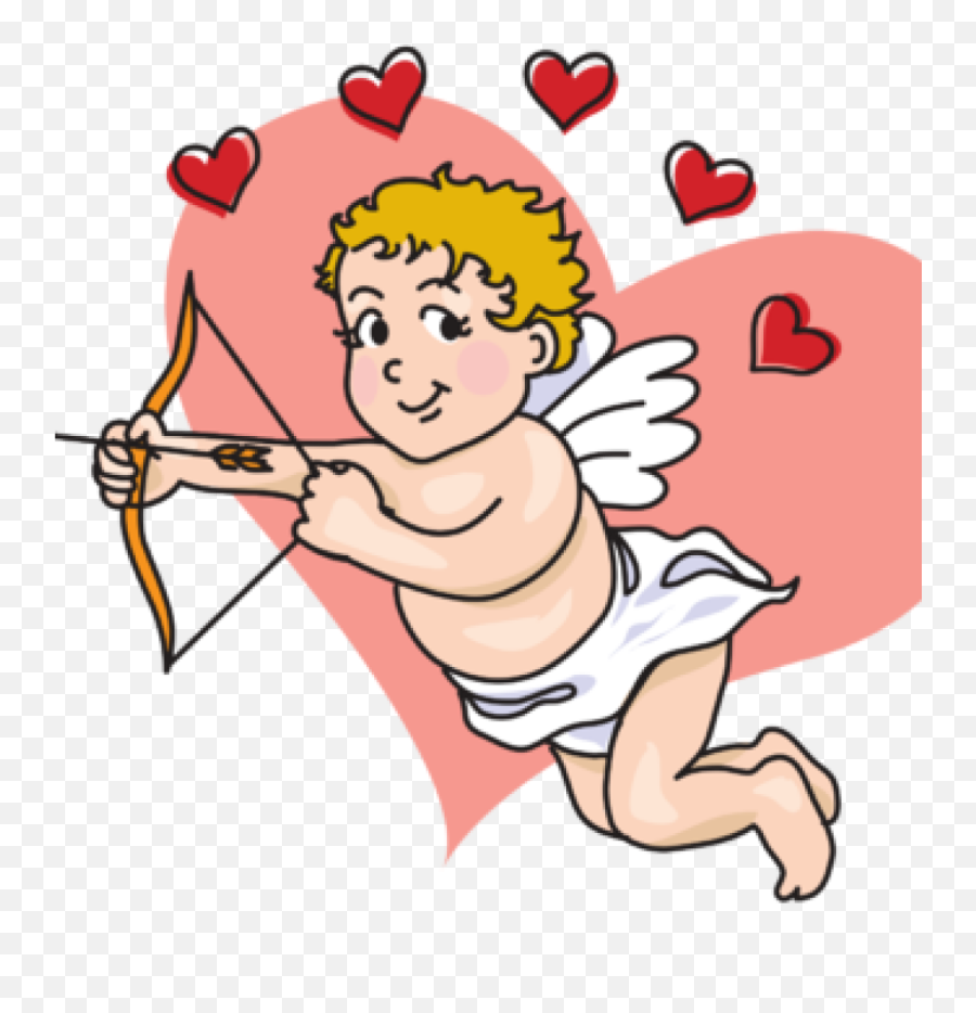 Cupid Clipart February - Cute Cupid Clip Art Png Download Cupid Day Symbols Emoji,Cupid Png