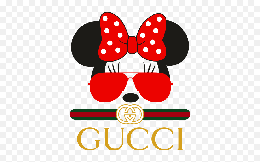 Gucci Minnie Mouse Head Svg - Minnie Graduation Emoji,Minnie Mouse Logo
