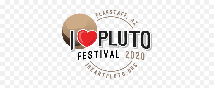 I Heart Pluto Festival 2020 Emoji,Telescope Logo