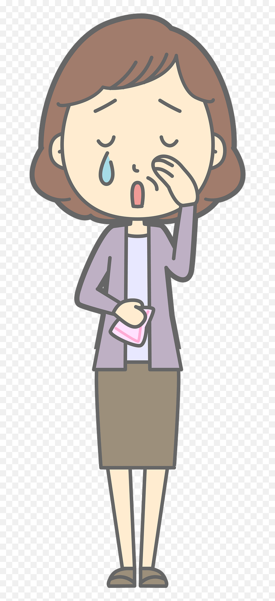 Maggie Middle Aged Woman Is Crying Clipart Free Download Emoji,Crying Woman Clipart