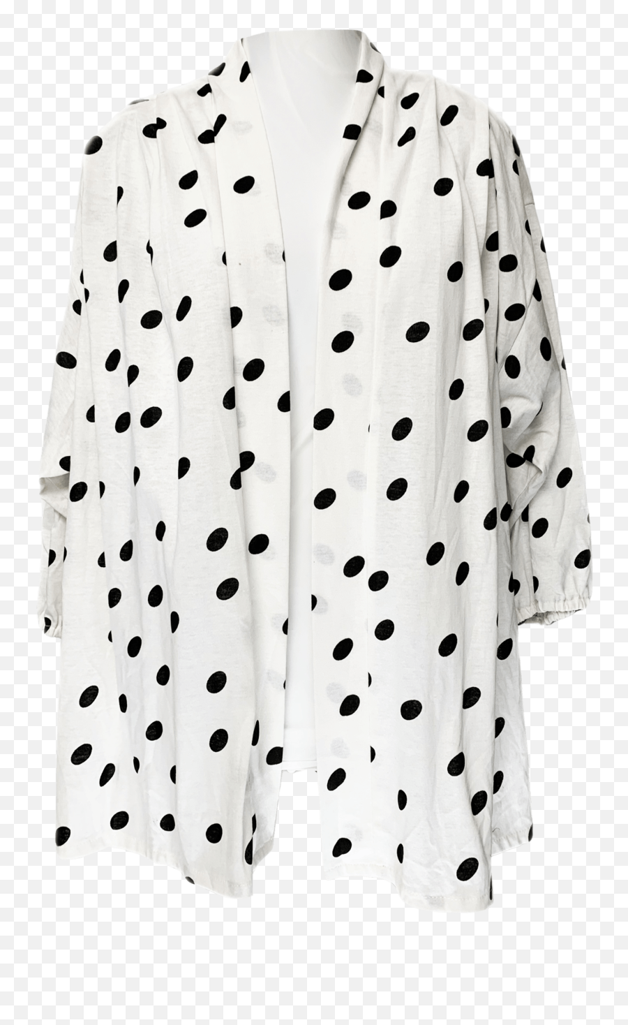 80u2019s White And Black Polka Dot Cardigan By Oscar De La Renta Emoji,White Polka Dots Transparent Background