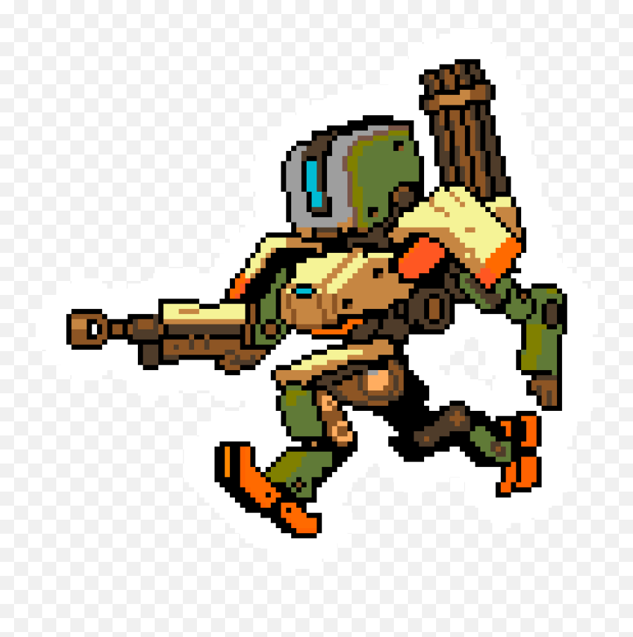 Pixel Art Bastion Overwatch - Overwatch Null Sector Bastion Emoji,Mcree Png