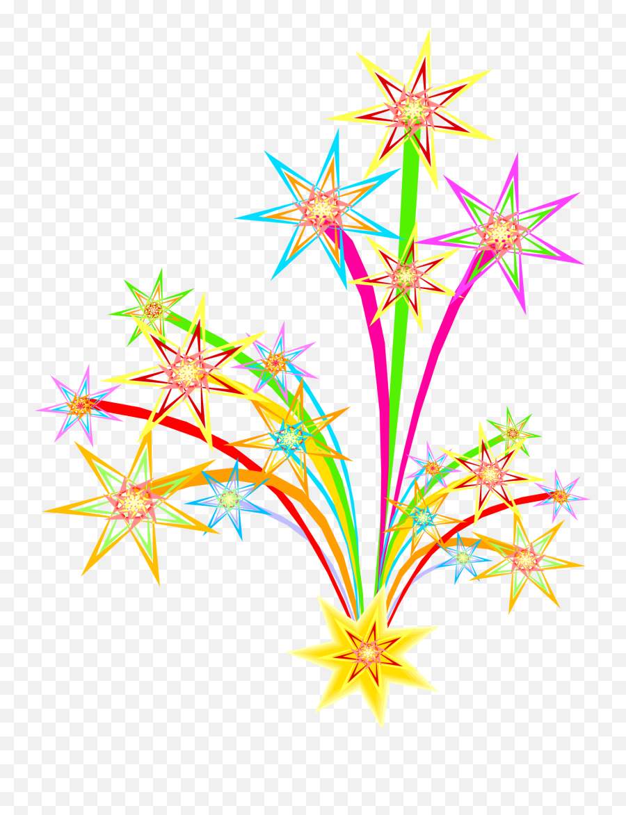 New Years Eve Fireworks Clipart - Fireworks Clip Art Emoji,Fireworks Clipart