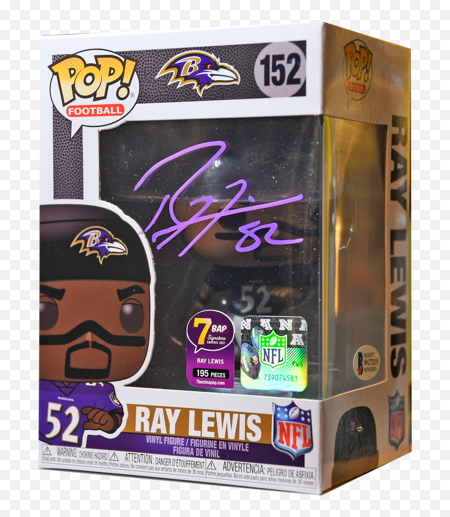 Signature Series Ray Lewis Signed Pop - Nfl Baltimore Ravens Emoji,Baltimore Ravens Png