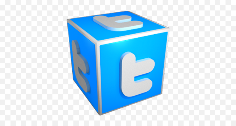 Twitter 3d Logo Cube Psd Free Download - Twitter 3d Box Png Emoji,Twitter Logo