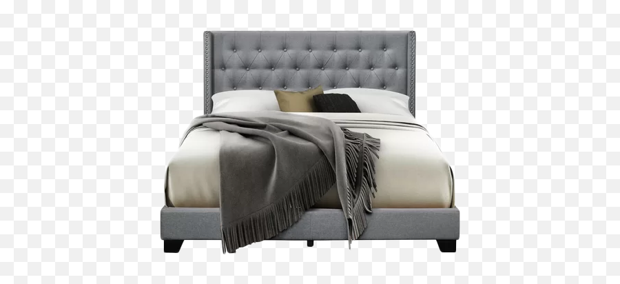 Gloucester Upholstered Standard Bed Gray King - Gloucester Upholstered Bed Emoji,Bed Transparent