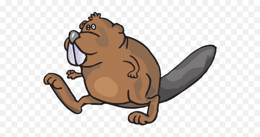 Beaver Walking Clipart - Walking Beaver Emoji,Beaver Clipart