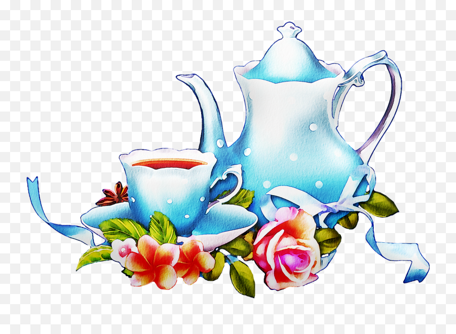 Watercolor Flowers Floral Pink Tea - Free Image On Pixabay Emoji,Watercolor Flowers Transparent Background