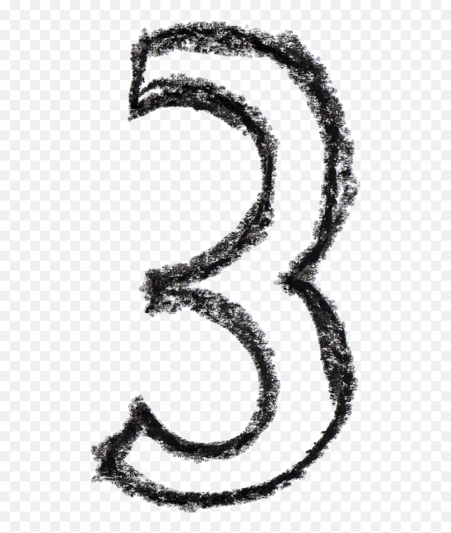 Crayon Number Transparent - Dot Emoji,Number 3 Png