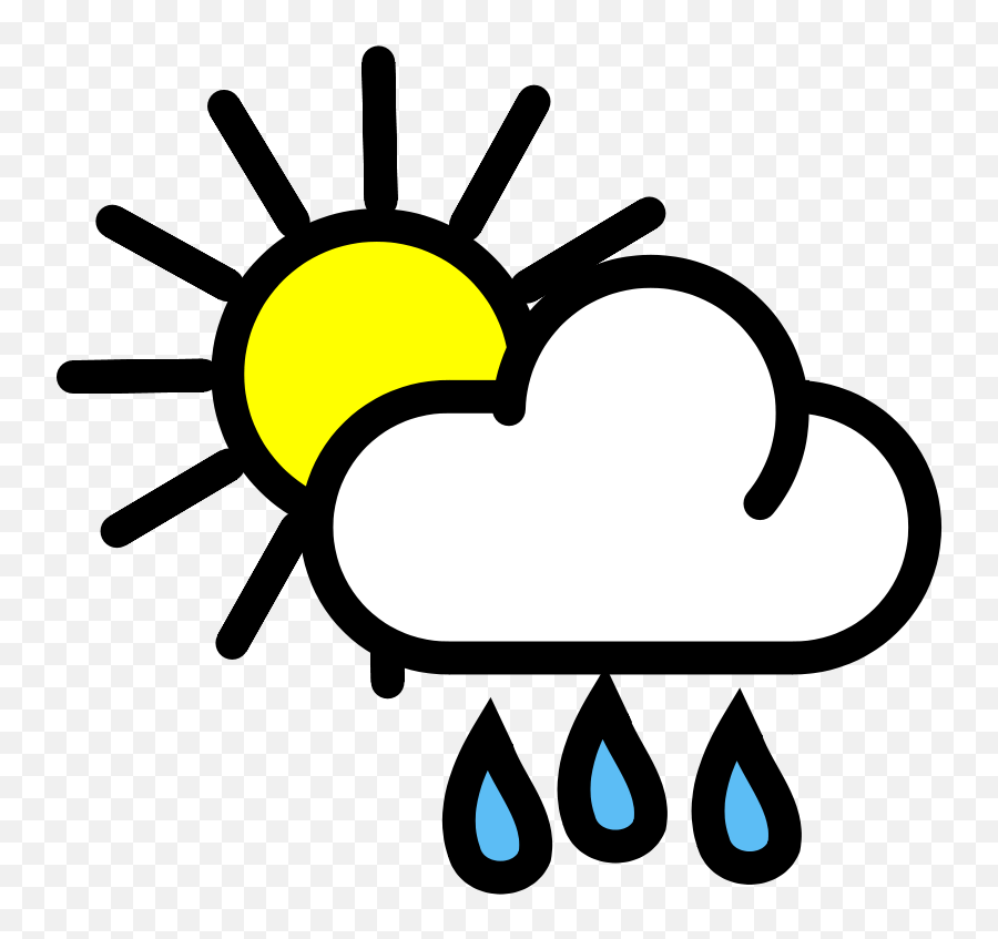 Nice Today But Expect Black Friday Rain - Weather Flashcards In Spanish Emoji,Black Friday Clipart