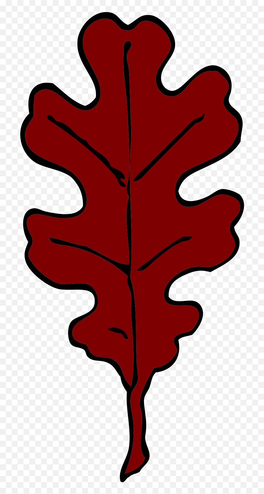 Red Oak Leaf Clip Art - Oak Leaf Emoji,Oak Leaf Clipart