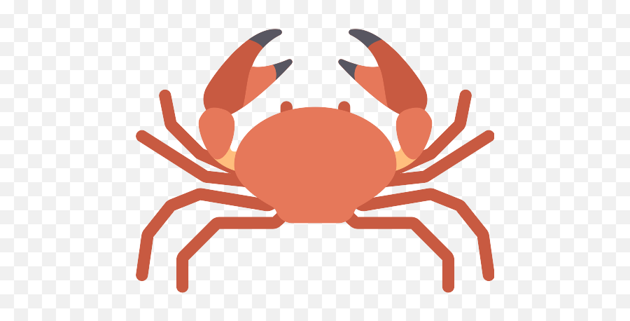 Orange Crab Clipart Transparent Png - Crab Icon Transparent Emoji,Crab Clipart
