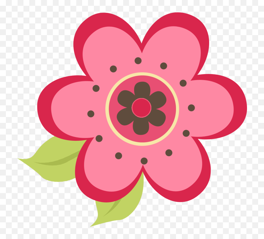 Ladybug Flor Png - Clip Art Library Flower Head Clip Art Emoji,Flor Png