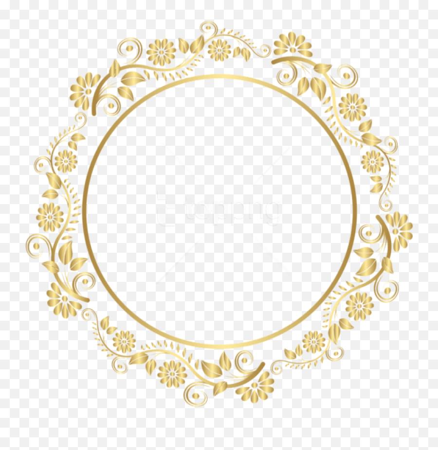 Download Free Png Download Round Gold - Circle Gold Vector Png Emoji,Round Frame Png