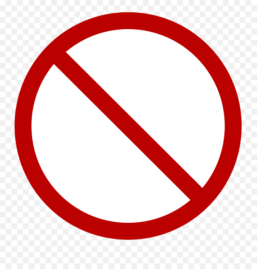 Blank - No Circle Clipart Emoji,Stop Sign Clipart
