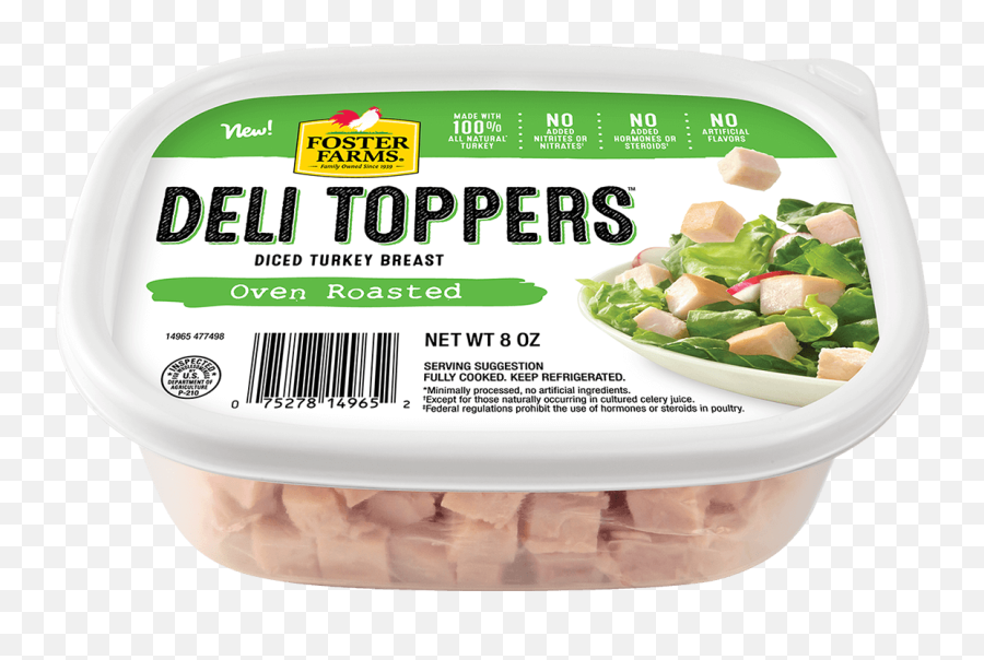 Oven Roasted Turkey Deli Toppers - 8oz Products Foster Farms Diet Food Emoji,Cooked Turkey Png