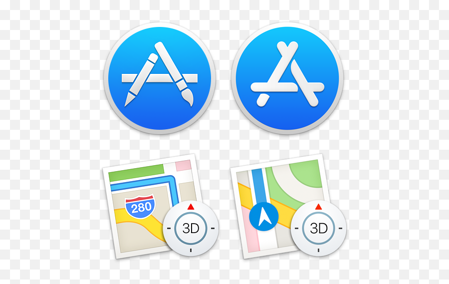 Logo - App Store Macos Icon Png Emoji,Side By Side Clipart