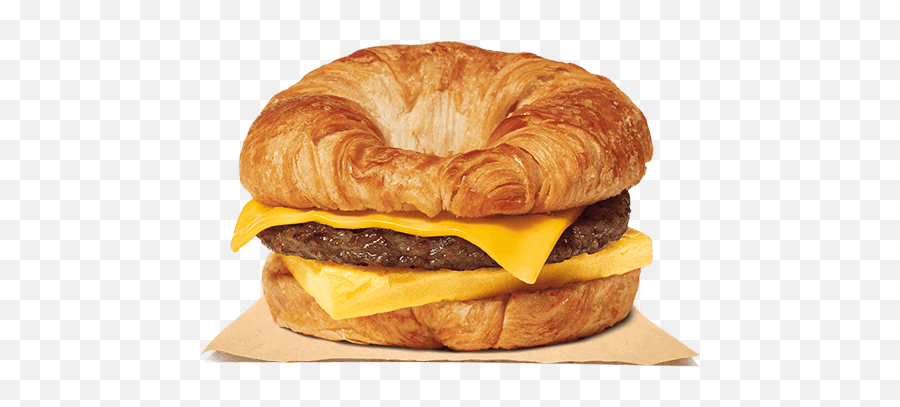 Download Sausage Egg U0026 Cheese Croissanu0027wich - Burger King Emoji,Burger King Logo Png
