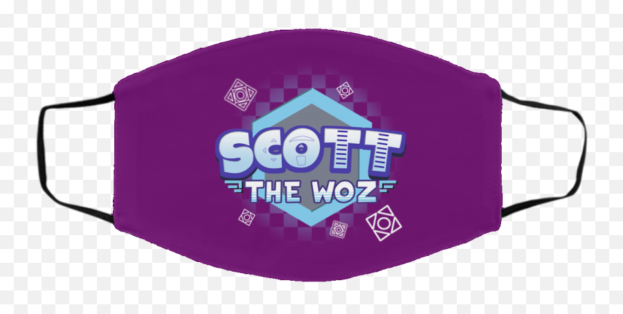 Scott The Woz Logo Face Mask - Bottle Emoji,Logo Face