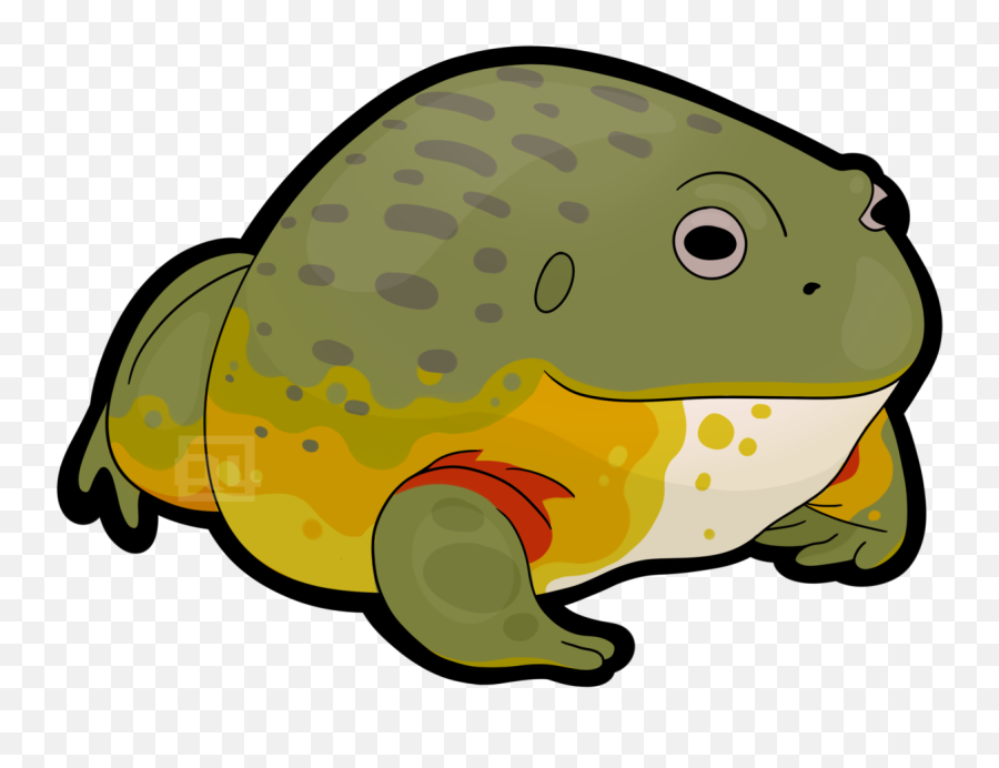 Pixie Frog Fat African Bullfrog Transparent Cartoon - Jingfm Emoji,Frogs Clipart Black And White