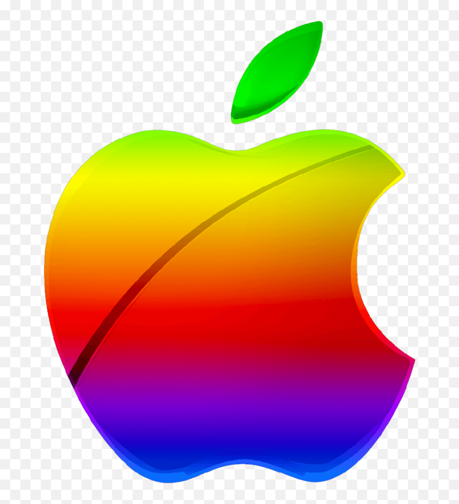 Colorful Apple Logo - Logodix Emoji,Retro Apple Logo