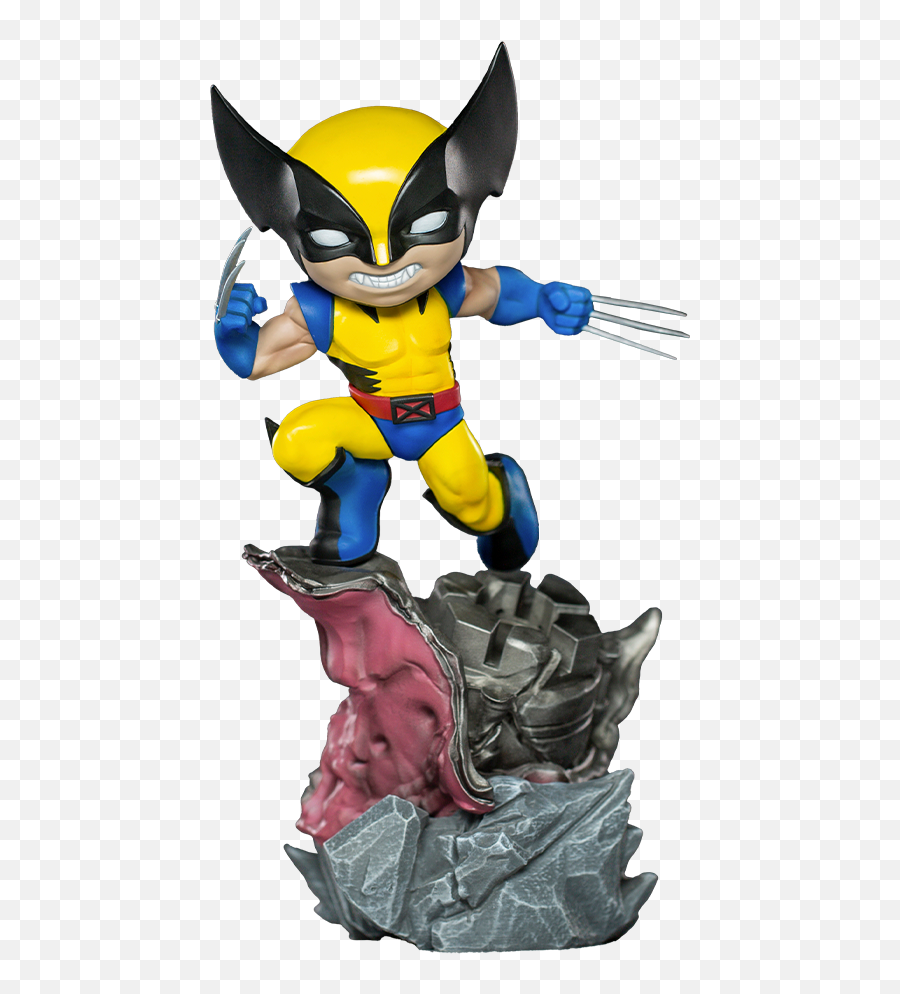 Marvel Wolverine U2013 X - Men Mini Co Figure By Iron Studios Emoji,Wolverine Claws Png