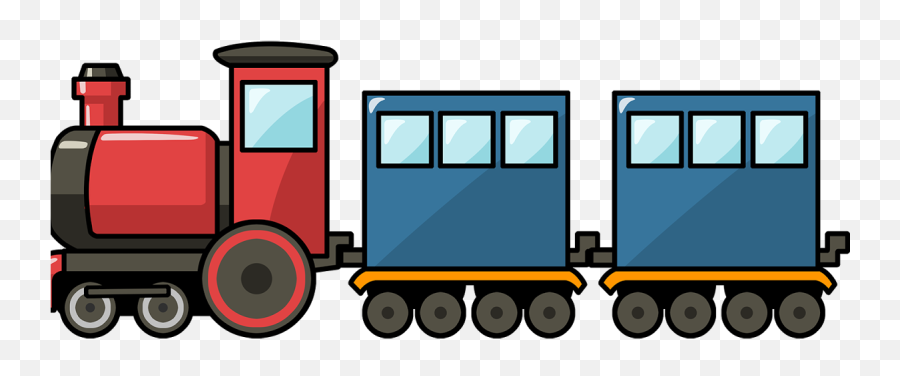 Download Train Rail Transport Steam - Train Clipart Transparent Background Emoji,Train Clipart