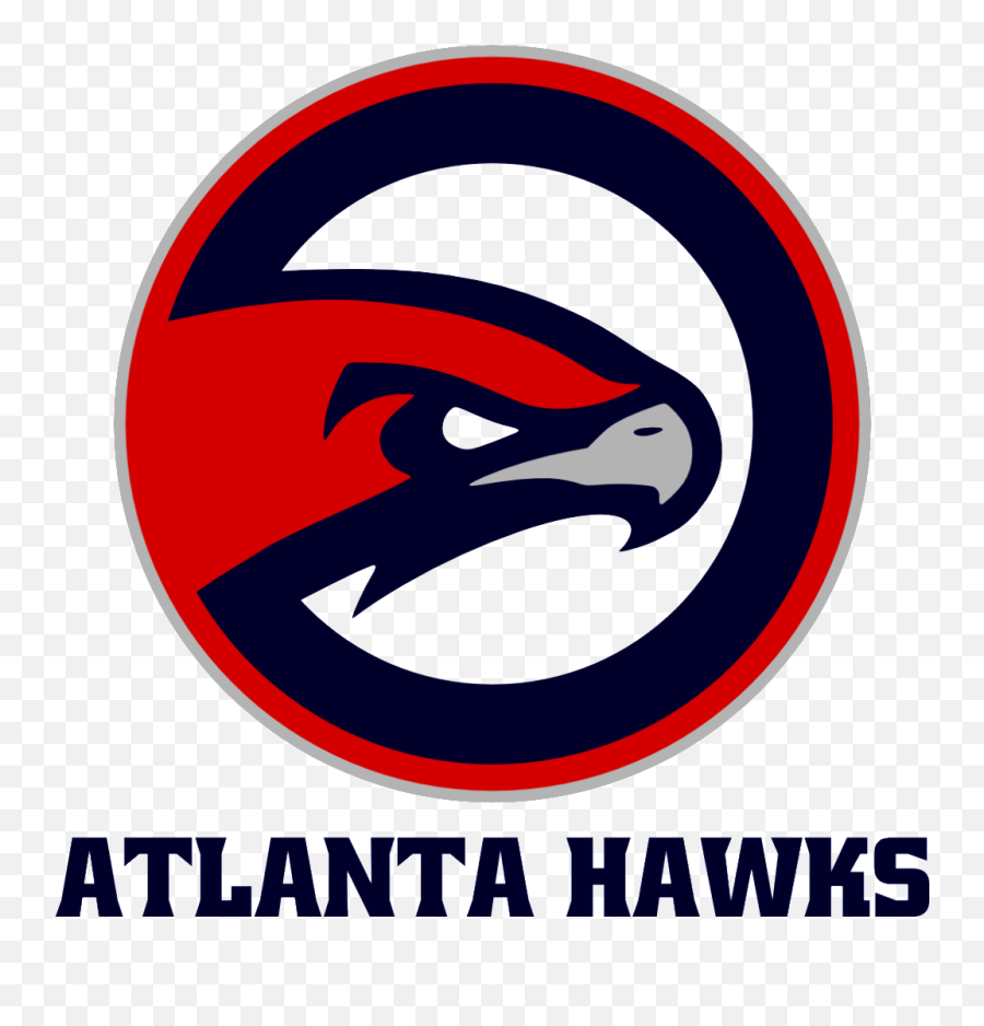 Atlanta Hawks Transparent Background - Transparent Atlanta Hawks Logo Png Emoji,Hawks Logo