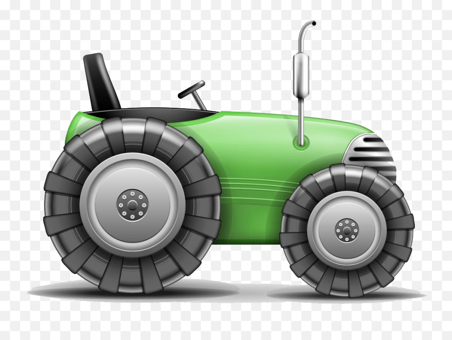 Tractor Clipart - Clipartworld Synthetic Rubber Emoji,Green Png