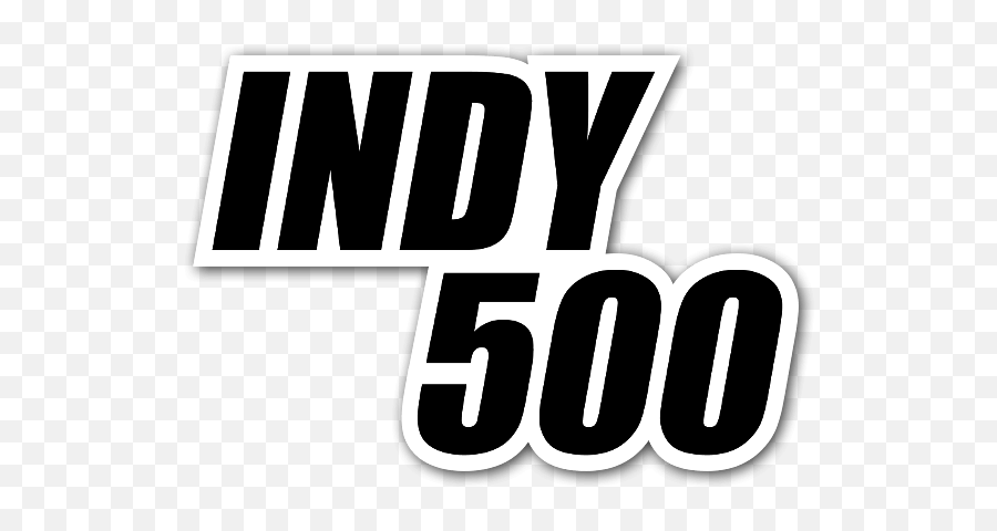 Die Cut Indy 500 - Solid Emoji,Indy 500 Logo