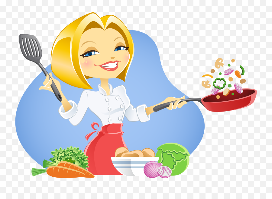 Breakfast Clipart Vectors Black And White Images - Wallpaper Lady Cooking Emoji,Eat Breakfast Clipart