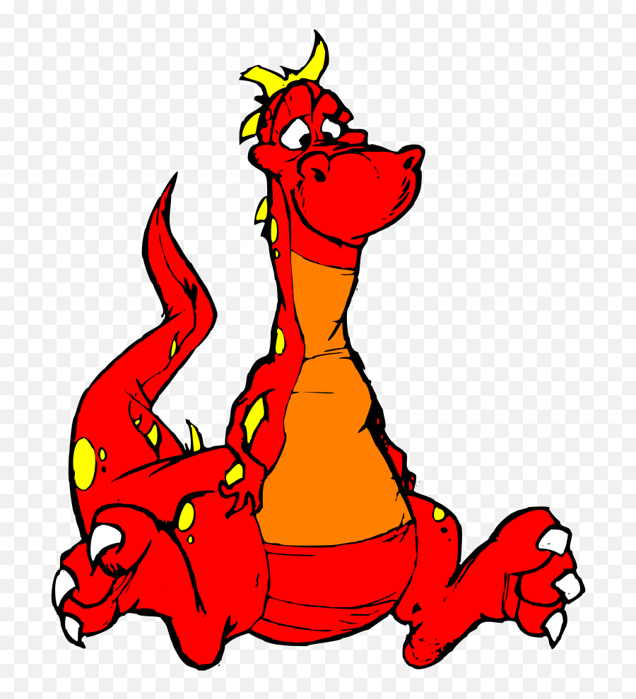 Dragon Mythical Creature Fantasy Animal - Clip Art Red Welsh Dragon Clipart Emoji,Fantasy Clipart