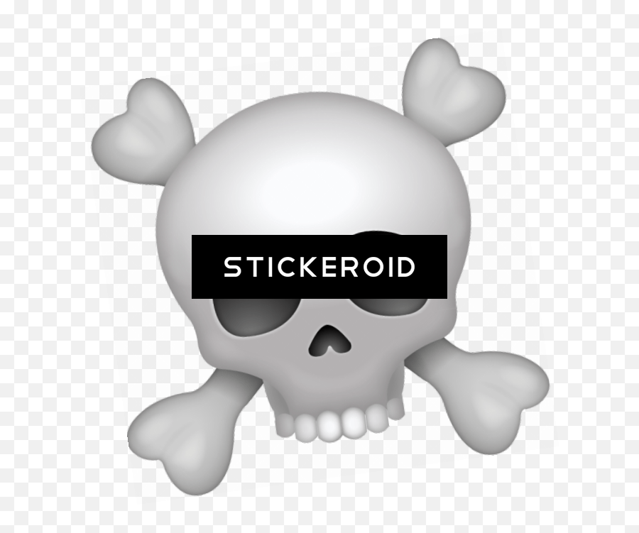 Pirate Skull Emoji - Skull Emoji Png,Skull Emoji Png