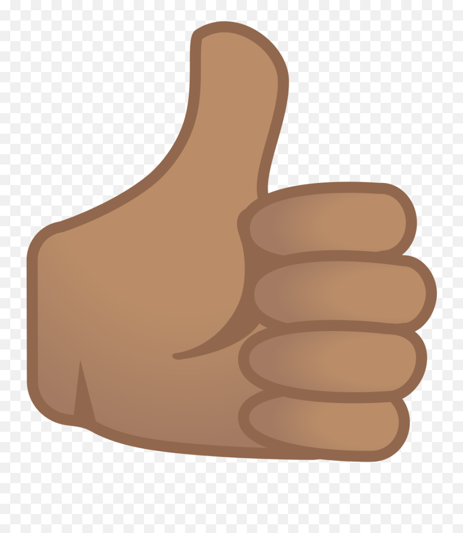 Thumbs Up Medium Skin Tone Icon Noto Emoji People - Thumbs Up Icon Png,Thumb Up Png