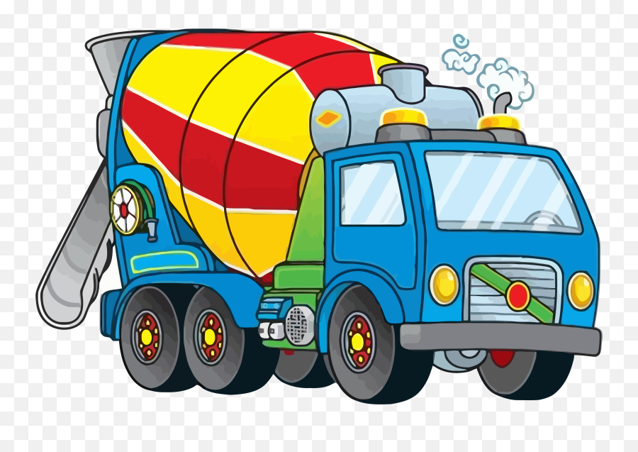 Download Nice Cement Truck Clipart Png - Cement Mixer Truck Dibujos Animados De Sector Terciario Emoji,Tow Truck Clipart