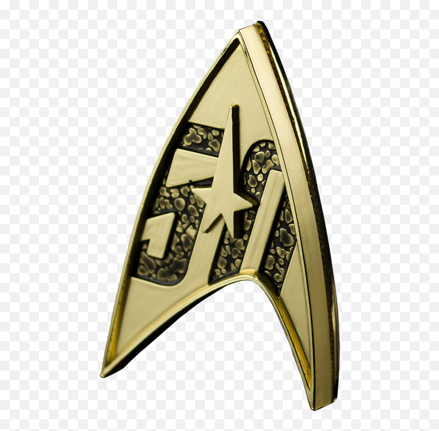 Download 50th Anniversary Magnetic Replica Badge - Star Trek Solid Emoji,Starfleet Logo