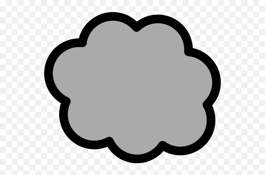 Gray Clouds Clipart 3 By Aaron - Smoke Cloud Clipart Transparent Emoji,Smoke Cloud Png