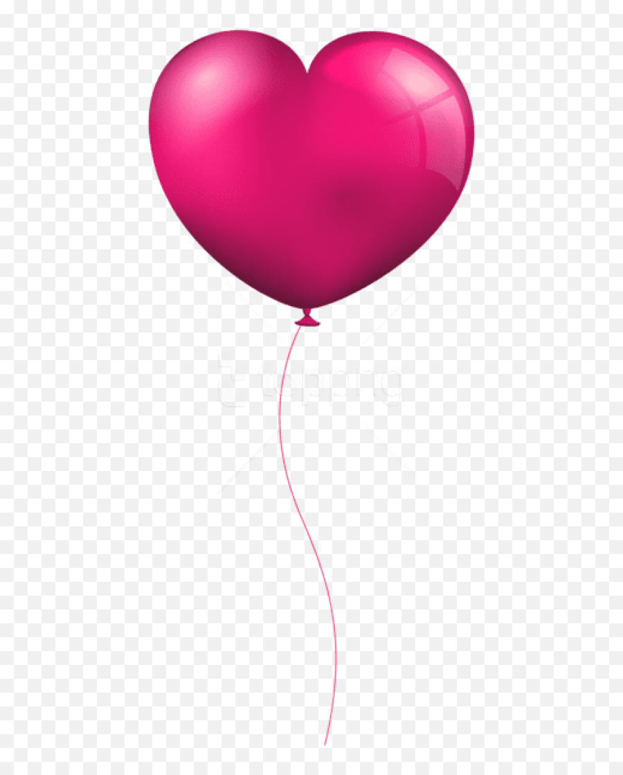 Free Png Download Pink Heart Balloon Png Images Background - Balloon Emoji,Balloons Transparent Background