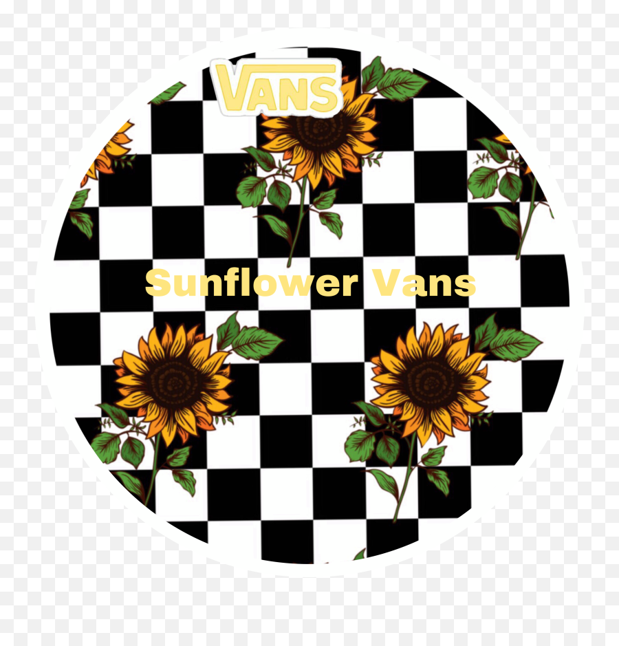 Checkered With Sunflowers - Sunflower Checkered Background Emoji,Checkerboard Clipart