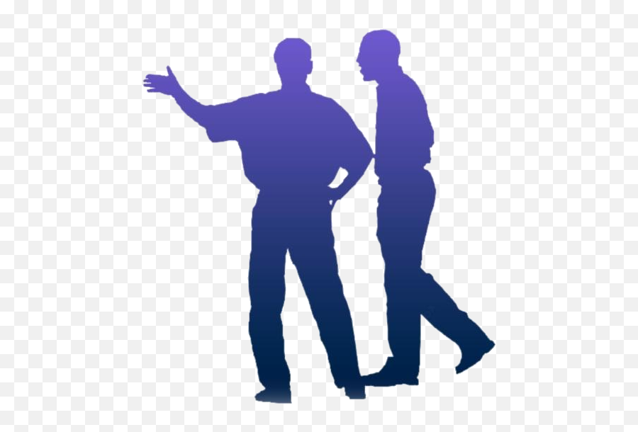 Transparent Two People Talking Clipart - Standing Around Emoji,Talking Clipart