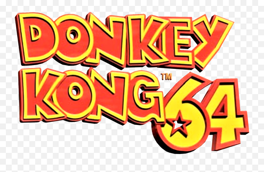 Donkey Kong 64 Logo Donkey Kong Donkey Kong 64 Rap Emoji,Super Nintendo Logo Png
