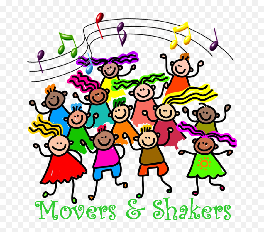 Movers U0026 Shakers Logo - Music Notes Clipart Full Size Emoji,Music Class Clipart