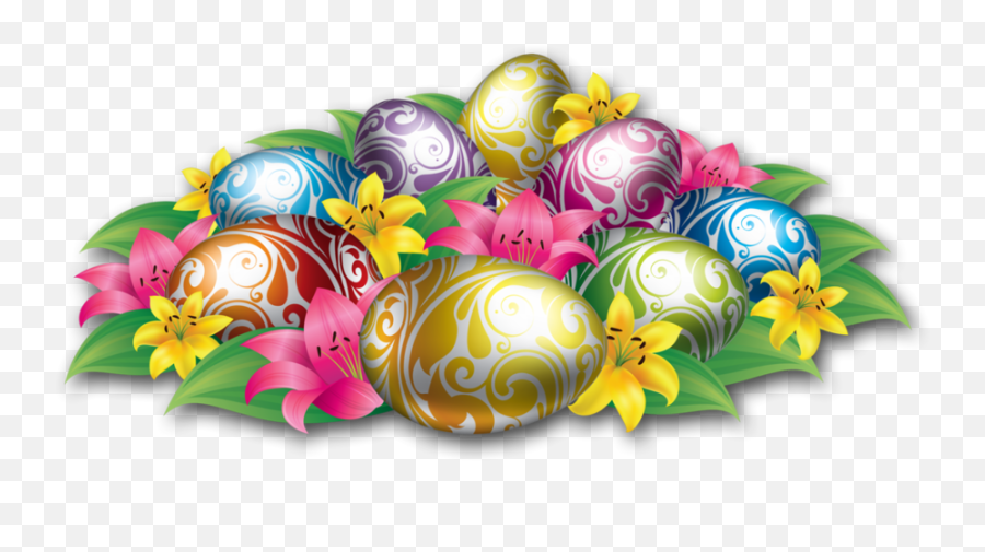 Easter Eggs Png High - Decorated Easter Eggs Png Emoji,Easter Egg Png