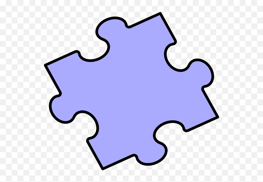 Purple Puzzle Piece Clip Art - Purple Puzzle Piece Clipart Emoji,Puzzle Piece Clipart