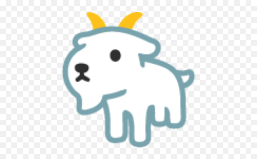Cabra Emoji Animal Cute Goat Sticker By Fairy Wings,Goat Emoji Png