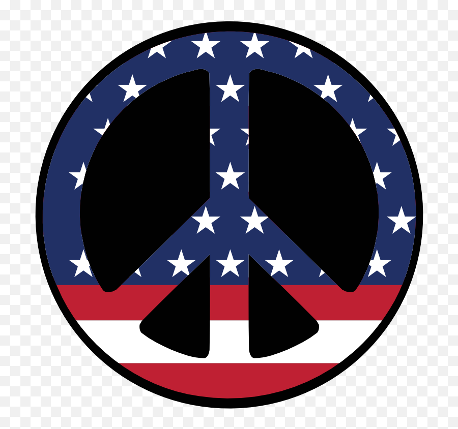 Us 43 Star Flag Peace Symbol B Scallywag Peacesymbol - Peace Emoji,Us Flag Logo